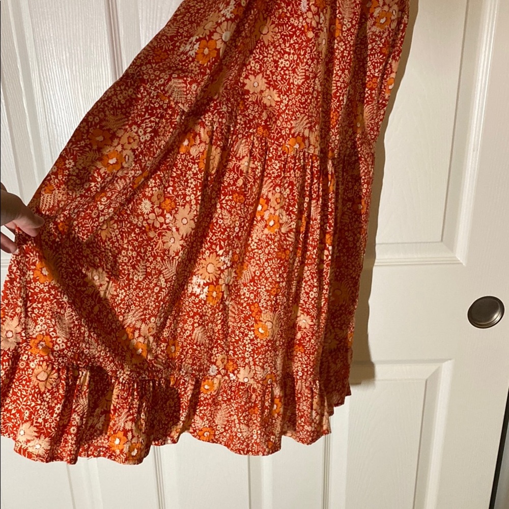 Universal Thread Red Ruffled Tiered Maxi Sundress - Picture 3 of 3